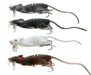 Savage Gear 3D Rat Floating Bait Topwater Wakebait Bass & Pike Fishing Lure