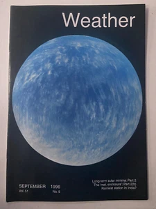 Weather Magazine September 1996 Vol.51 No.9 077F - Imagen 1 de 2