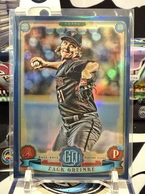 2019 Topps Gypsy Queen Chrome Indigo /150 Zack Greinke #62 JW 13A - Image 1 of 2