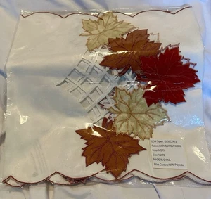 "Corredor de mesa Harvest Cutwork marfil 13x72"" nuevo en paquete otoño acción de gracias" - Imagen 1 de 6