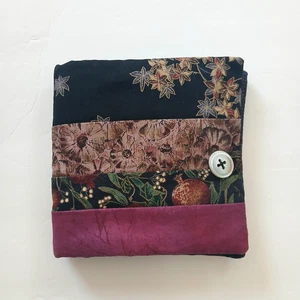 Handgefertigte Nadel Aufbewahrung Buch Aufbewahrung Etui Stoff gepolstert Blumen Quilten Nähen... - Bild 1 von 11