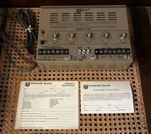 University Sound Model 1100 Wandhalterung Paging Verstärker Bedienfeld mit Box - Bild 1 von 9