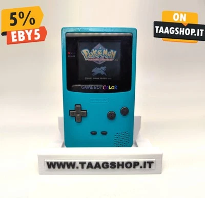 GAME BOY COLOR AZZURO NINTENDO PAL MODEL CGB-001 testato  FAST SHIP 24H - Immagine 1 di 4