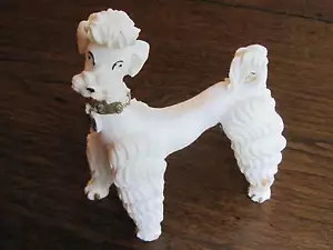 FIGURA ANTIGUA DE LUJO CANICHE PORCELANA CHINA 6 1/2"" DE LARGO, 7 1/4"" DE ALTO, 3"" DE ANCHO - Imagen 1 de 12