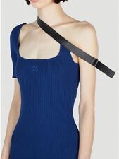 Kint Courreges Shoulder Asymmetric Bandage Design Short Sleeve Tank Dress Women