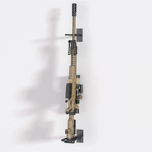 Gewehr Waffenständer Schwerlast Stahl Wandhalterung verstellbarer Schlitz Innen sicher Display - Bild 1 von 7