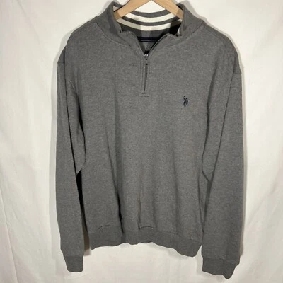 U.S Polo Assn. Large Grey White Sweater Pull-over  - Image 1 of 4