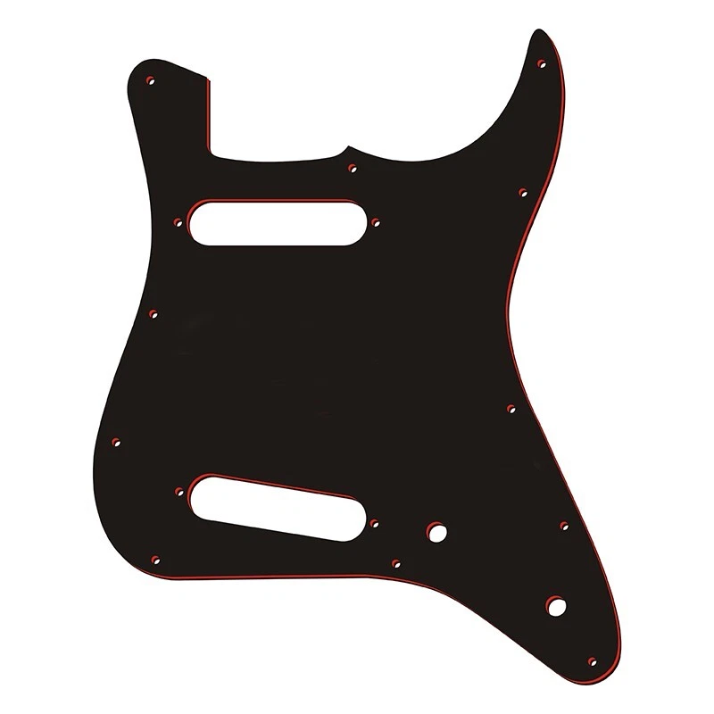 Para Guitarra Fender Squier Tamaño 3/4 Niños Mini SS Strat Golpeador, Negro Rojo Negro Foto 1 de 1