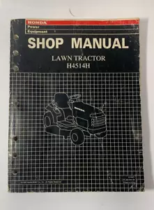 Manual de reparación de taller de tractor de césped original Honda H4514H pub nº 6175871 - Imagen 1 de 3