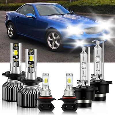 For Mercedes-Benz SLK200 2007-2008 LED Headlight Kit Hi/Lo Beam+Fog Light Bulb - Image 1 of 4