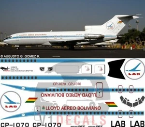 V1 Decals Boeing 727-100 Lloyd Aereo Boliviano (LAB) for 1/144 Airfix Model Kit - Bild 1 von 8