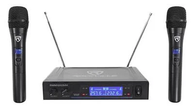 Rockville RWM1203VH VHF Wireless Dual HandHeld Microphone System/Digital Display - Image 1 of 4