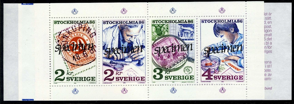 Sweden Stamp Collecting Booklet Specimen Joint issue w/US See US 2201a. MNH - Image 1 of 1