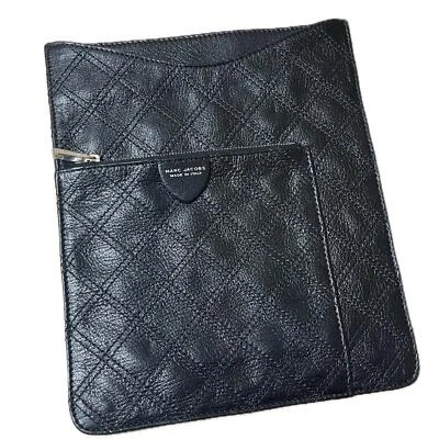 Marc Jacobs Quilted iPad Leather Case Zipper pouch on front - Image 1 of 4