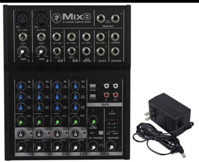 New Mackie Mix8 8 Channel Compact Mixer strongly Constructed. - Image 1 of 4