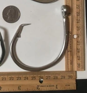 5  20/0 Big Stainless Steel Circle Hooks Shark Swordfish Big Catfish  - Picture 1 of 4
