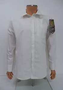 Camicia uomo Maharishi MHI Y2K taglia M bianca media manica lunga con bottoni nuova con etichette - Foto 1 di 9