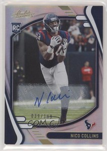 2021 Absolute Rookies Spectrum Signatures /199 Nico Collins #127 Rookie Auto RC