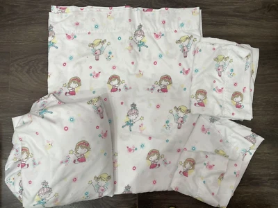 4шт полный размер простыни комплект девочек феи птицы резинке простыня плоский 2 наволочки - Изображение 1 из 2