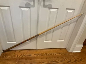 Vintage Pabst Blue Ribbon Pool Cue Stick 2 Piece Beer Promo Billiards, 57" - Picture 1 of 7