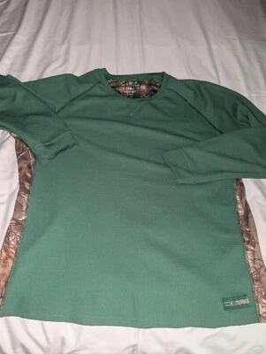 Realtree Men's XXL Green Camo Long Sleeve Camo Thermal Shirt - Image 1 of 4