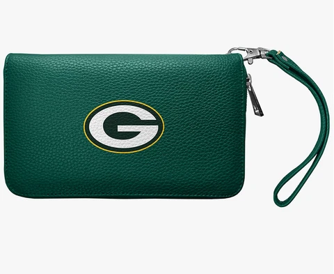 Official NFL Greenbay Packers Pebble Wallet Zip Organizer by Little Earth Cover