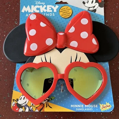 Disney Minnie Mouse Red Polka Dot Bow Sunglasses Costume Party Favor Sun-Staches - Image 1 of 2