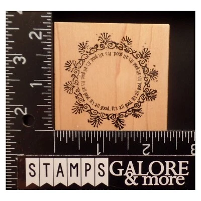 Estampillas de goma chatarra de club círculo todo está bien florecer flores de jardín #T23 Foto 1 de 3