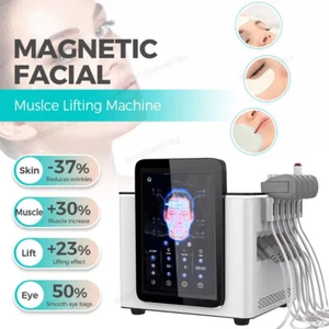 Facail Skin Tightening Magnetic Muscle Stumilator Face Wrinkle Removal Machine - Foto 1 di 16