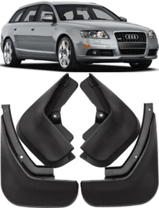 Genuine Splash Guards Mud Flaps For 2006-2010 Audi A6 S Line S6 C6 Avant Estate - Picture 1 of 10