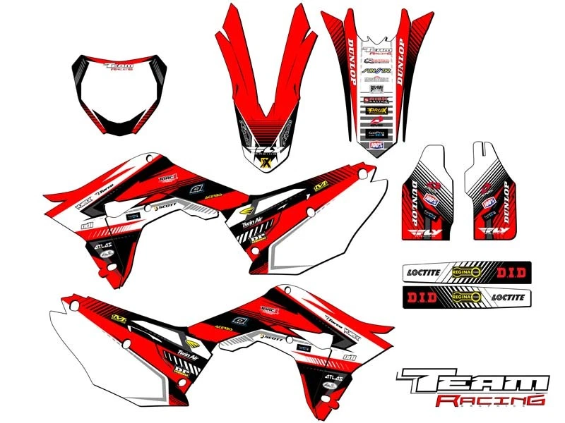 2017-2018 CRF 450RX GRAPHICS FITS ON HONDA CRF450RX 450 RX DECO DECALS DECOR - Image 1 of 1
