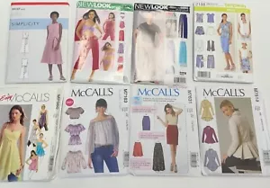 Konvolut 9 verschiedene Schnittmuster von McCalls Simplicity & New Look Erwachsene SCHNITT - Bild 1 von 5