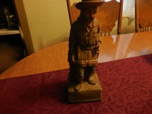 Original Jeremiah Potts Handpainted Sculptured Porcelain Frontier Man Decanter - Picture 1 of 12