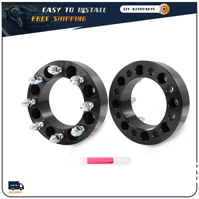 2X 2" 8x6.5 Wheel Spacers For Ram 2500 3500 2014 2015 2016 2017 2018-2022 14x1.5 - Image 1 of 4