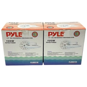 Altavoces impermeables Pyle PLMR51W 5,25" 100 vatios blancos marinos o de coche DOS PARES - Imagen 1 de 4