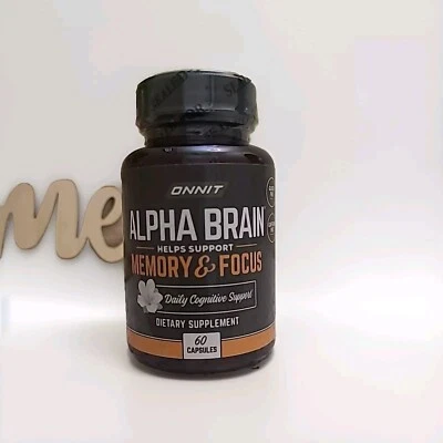 Onnit Labs Alpha Brain Memory & Focus - 60 cápsulas - CADUCIDAD 7/2026 Foto 1 de 4