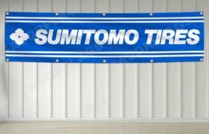 Sumitomo Tires Banner Flag 2X8Ft Car Trucs Tires Garage Shop Decoration - Picture 1 of 2