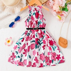 Sleeveless Cute Girl s ,Spring/Summer Leisure Cute Girl's Dress - Picture 1 of 4