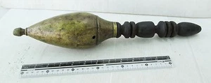 ¡SUPER RARO! Pipa para fumar plata bronce y madera de la tribu Tharu de la colina 19th.c - Imagen 1 de 3