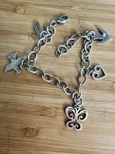 Retired! James Avery Charm Bracelet - 4 Retired Avery Charms 925 Sterling - Picture 1 of 17