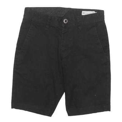 VOLCOM Mens Black Casual Shorts M W26 Cotton Blend Classic Fit Stylish - Image 1 of 4