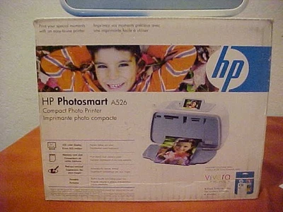 HP Photosmart A526 Photo Inkjet Printer Compact Photo Printer - Image 1 of 4