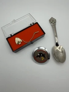 BSA Philmont Tie Bar in case, Spoon & Plastic Neckerchief Slide SS-612 - Picture 1 of 11