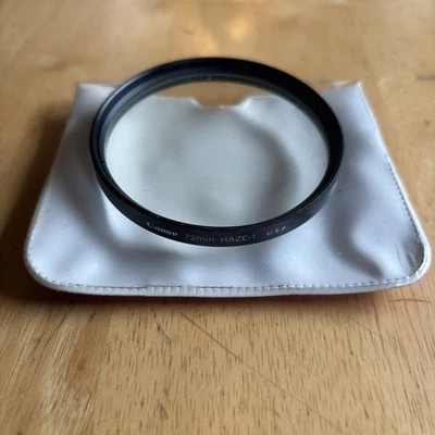Vintage Canon 72mm HAZE-1 USA Camera Lens Filter Clear - Image 1 of 3