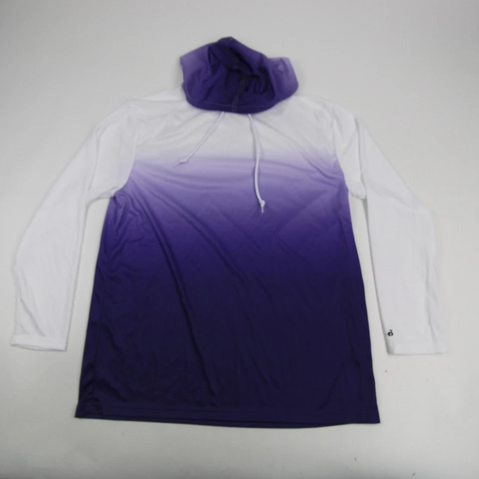 Camisa Badger Manga Larga Hombre Púrpura/Blanca Nueva Sin Etiquetas Foto 1 de 1