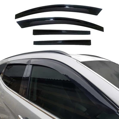 Window Visor Vent Rain Guard Deflector for Kia Sorento 2010-2014 Smoke 4 Pcs - Image 1 of 4