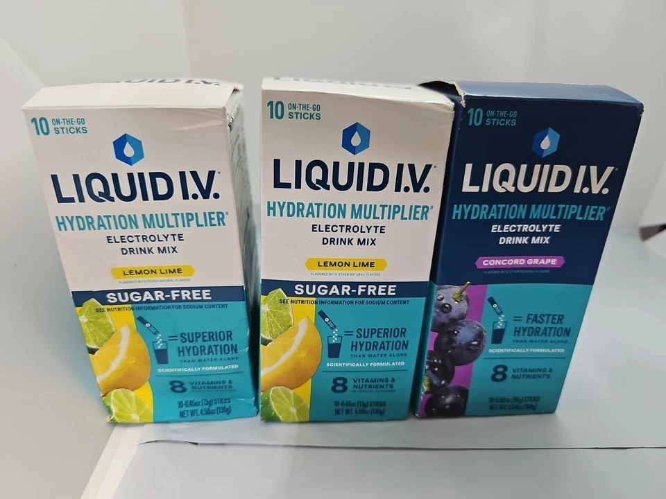 Liquid IV Hydration Multiplier Lemon Lime 10 Sticks