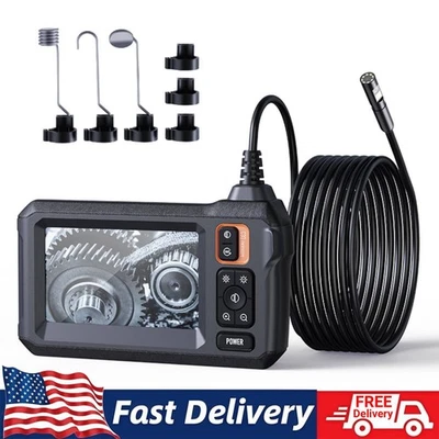 Câmera endoscópio boroscópio 5m/16,4 pés cabo tela 4,3" com luzes dupla Len NOVO - Imagem 1 de 4