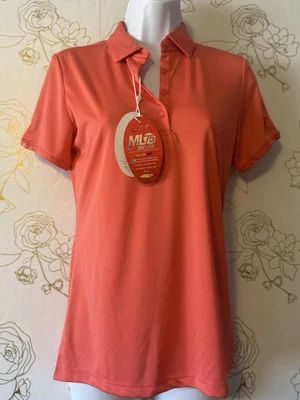 Greg Norman Women’s Shirt size Small Dry ML75 Short Sleeve Peach Golf NWT 020 - Image 1 of 4