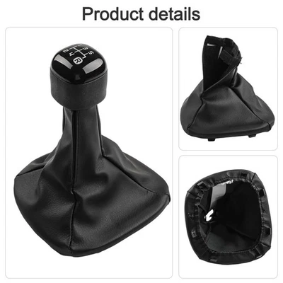 Leather Boot and Gearshift Knob for Fiat For Panda 2012 Enhance Aesthetics - image 1 of 4